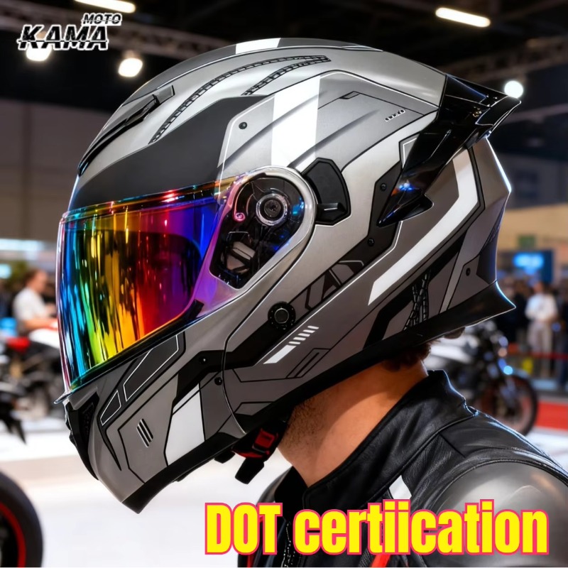 DOT承認済みオートバイヘルメット ダブルバイザー モジュラ - Modular Flip Up Motorcycle Helmet Dot Approved のレビューと価格