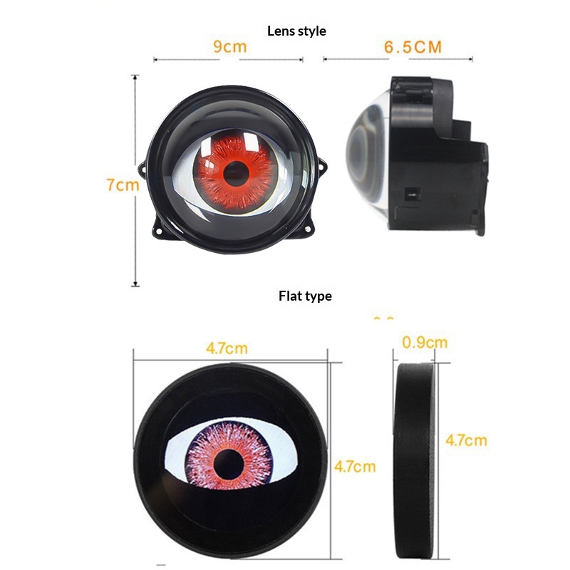 デビルアイLEDヘッドライト、ダイナミックなデモンアイランプ - Universal Motorcycle Led Headlight Projector のレビューと価格