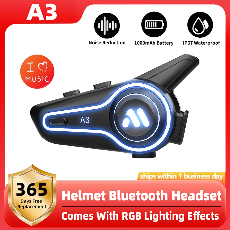 新型A3バイクヘルメットBluetoothヘッドセットノイズ - Full Face Motorcycle Helmet With Bluetooth のレビューと価格