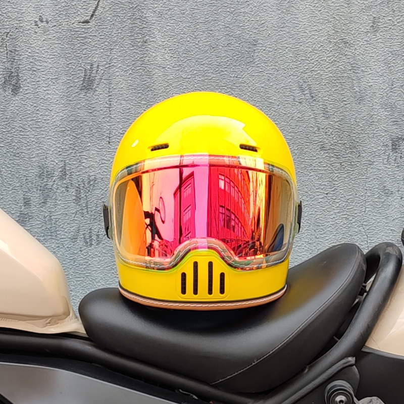 ORZ CE DOT認証 レトロ フルフェイス オートバイヘ - Full Face Motorcycle Helmet With Bluetooth のレビューと価格