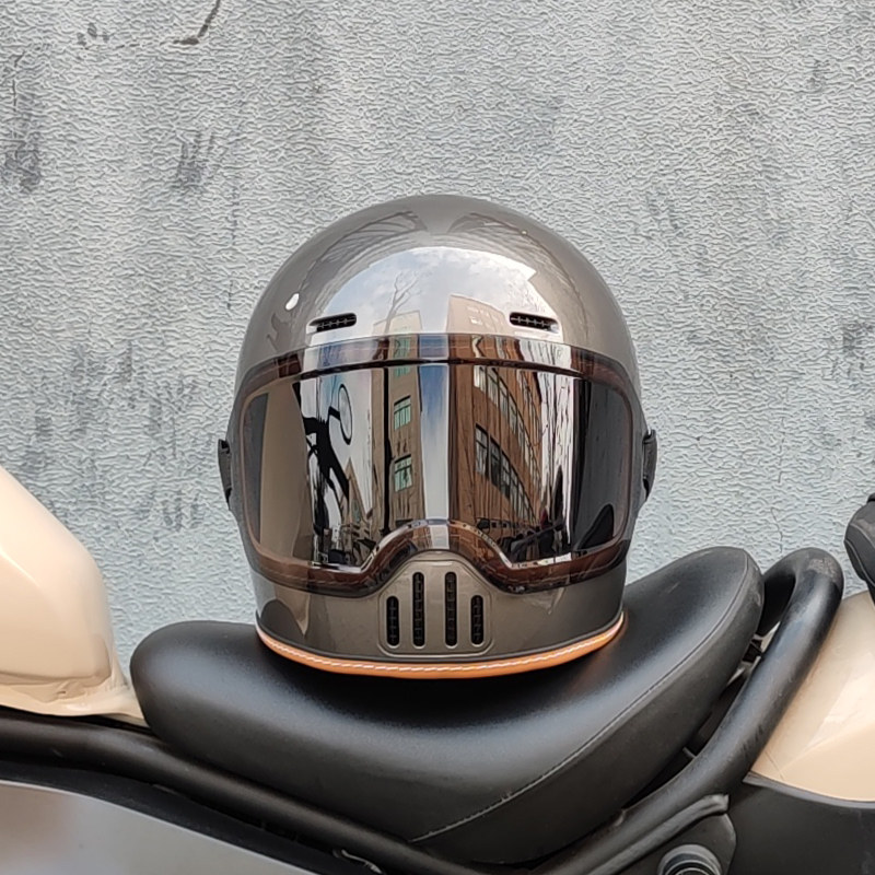 ORZ CE DOT認証 レトロ フルフェイス オートバイヘ - Full Face Motorcycle Helmet With Bluetooth のレビューと価格