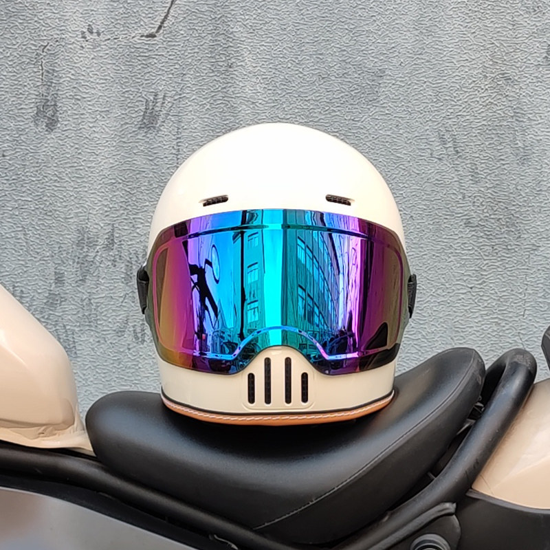ORZ CE DOT認証 レトロ フルフェイス オートバイヘ - Full Face Motorcycle Helmet With Bluetooth のレビューと価格